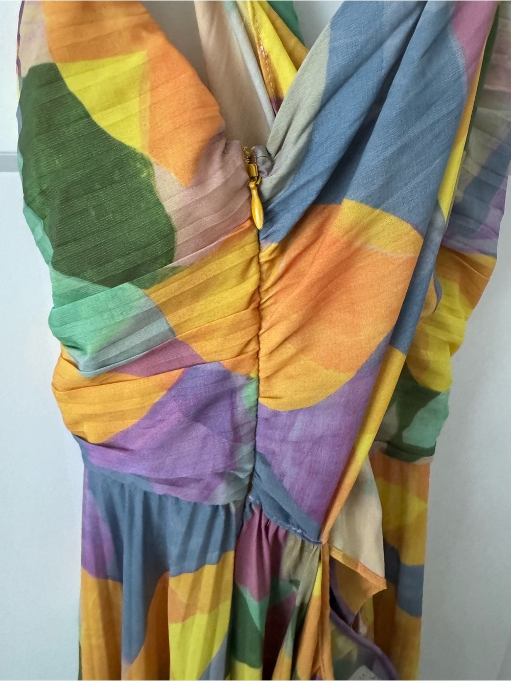 Astr bylthe Multicolor Pleated Midi Dress with V-Neck - Picture 12 of 12
